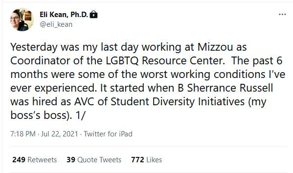 Eli Kean tweet
